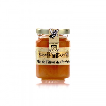 Miel de tilleul des Pyrénées 125g • Rayon d'Or • Miel Rayon d'Or