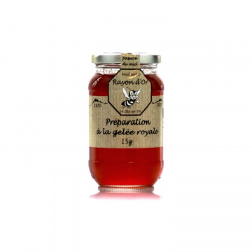 Préparation à la gelée royale 350g • Miel Rayon d'Or