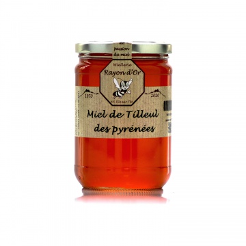 Miel de tilleul des Pyrénées 750g • Miel Rayon d'Or