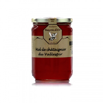 Miel de châtaigner du Vallespir 750g • Miel Rayon d'Or