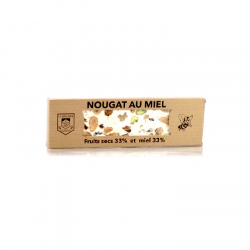 Nougat catalan aux fruits secs et miel