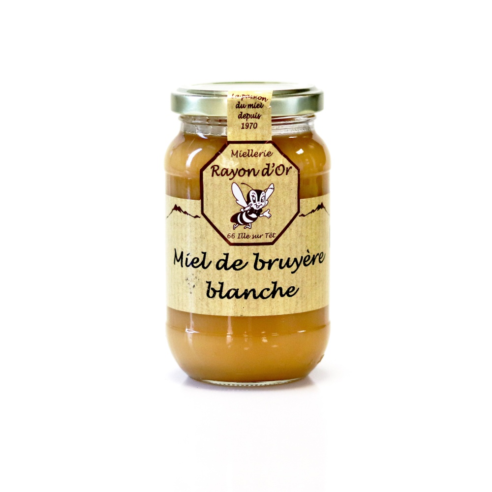 Miel de Bruyère Blanche 350g • Miel Rayon d'Or