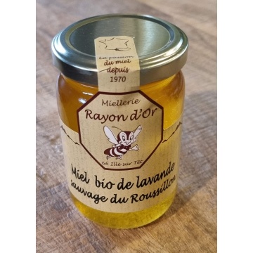 Miel de lavande biologique du Roussillon 270g • Miel Rayon d'Or