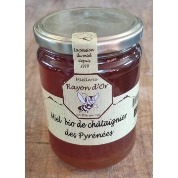 copy of miel de châtaignier bio des Pyrénées 750g • Miel Rayon d'Or