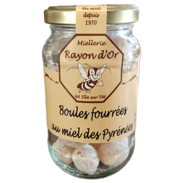 boules fourrées au miel 180g pot verre • Miel Rayon d'Or